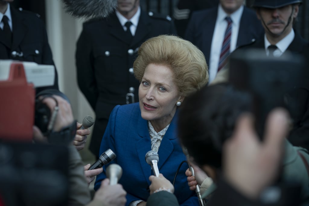 Gillian Anderson As Margaret Thatcher The Crown Season 4 Pictures Popsugar Entertainment