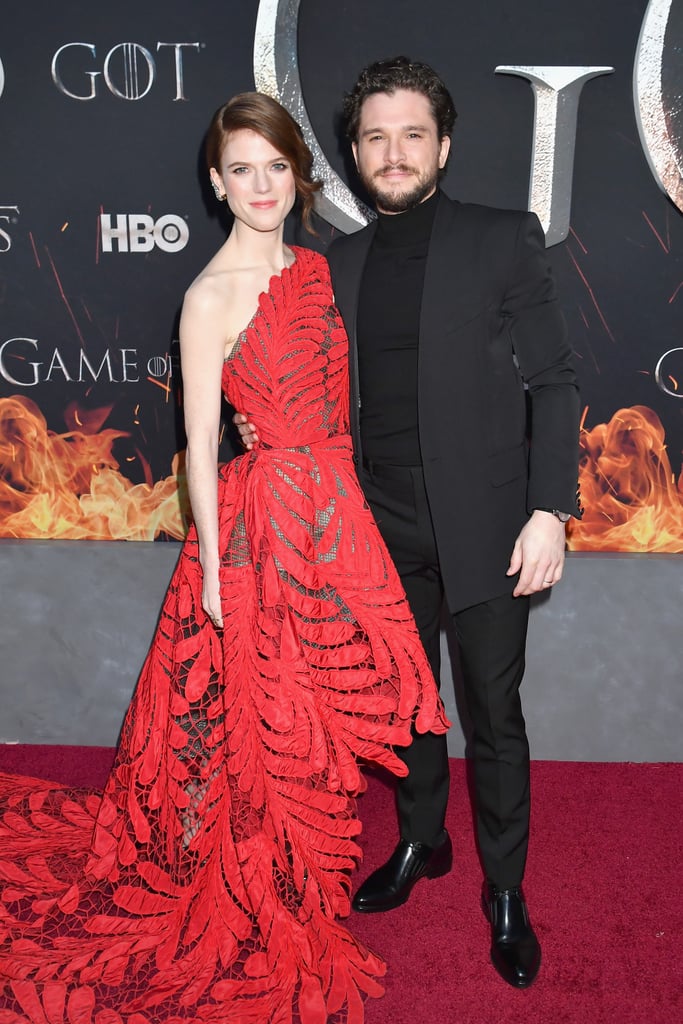 Kit Harington Rose Leslie at Game of Thrones Premiere 2019 | POPSUGAR ...