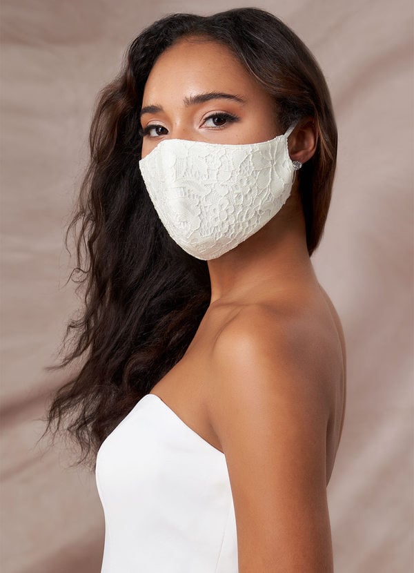 Ivory Lace Reusable Face Mask