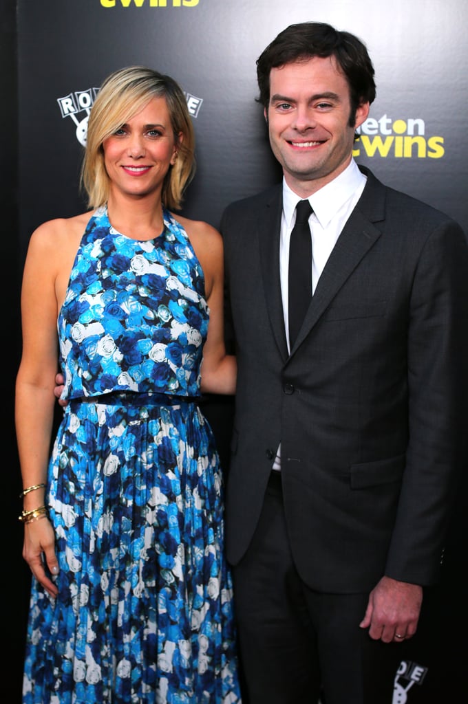 Kristen Wiig and Bill Hader joined forces at the premiere of their new movie, The Skeleton Twins, in LA on Wednesday.