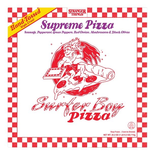 Netflix "Stranger Things" Surfer Boy Supreme Frozen Pizza