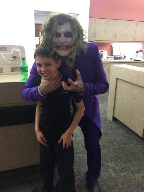 Doctor Delivers Baby Dressed as The Joker