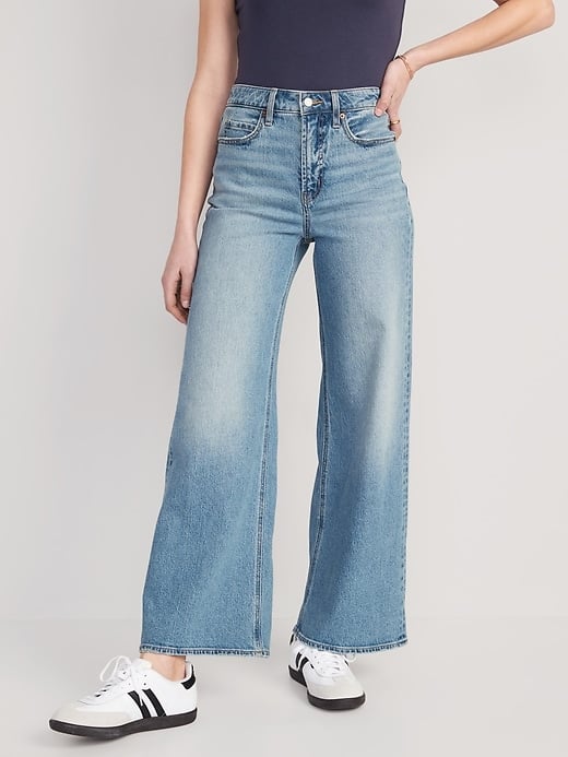 Old Navy Extra High-Waisted A-Line Wide-Leg Jeans