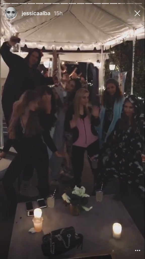 Jessica Alba's Pajama Birthday Party For Cash Warren 2017