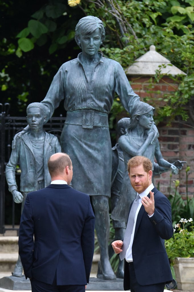 Prince William and Prince Harry Unveil the Princess Diana Statue in Kensington Palace