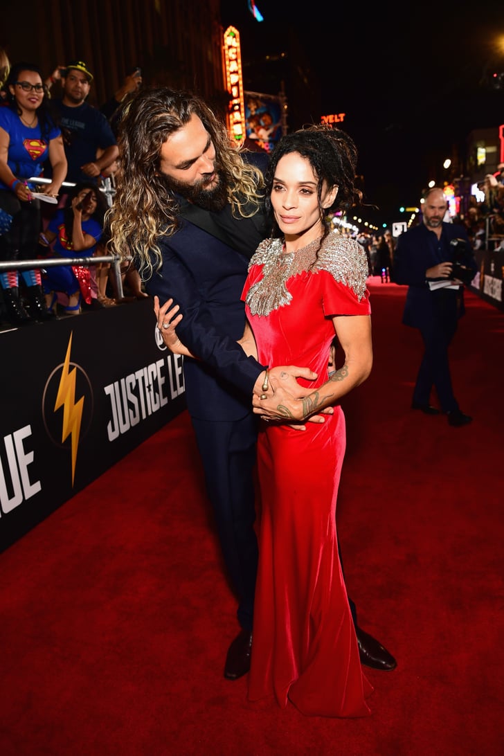 Jason Momoa and Lisa Bonet at Justice League Premiere 2017 