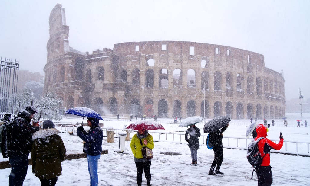 Rome Snow Photos