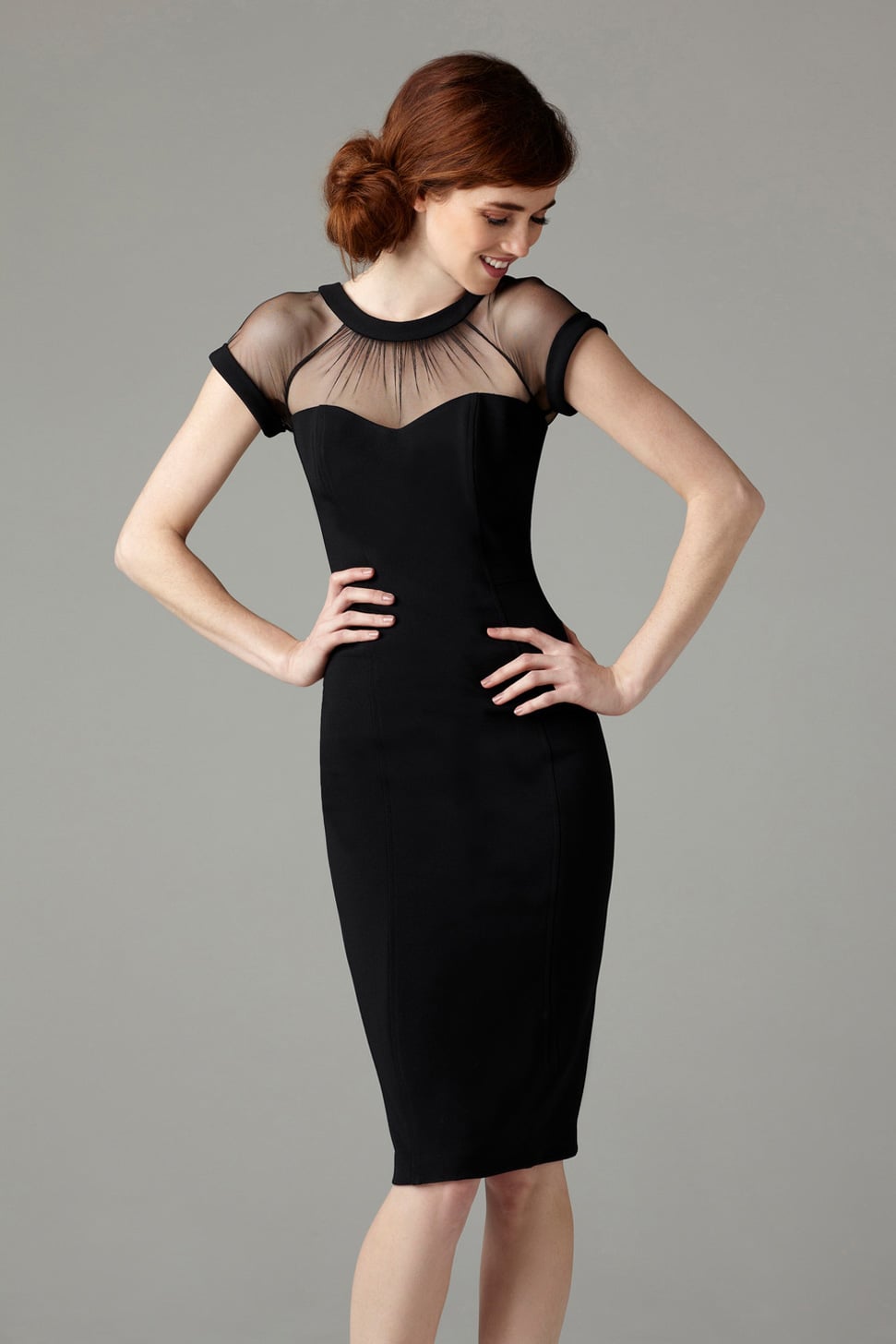Black 2025 illusion dress