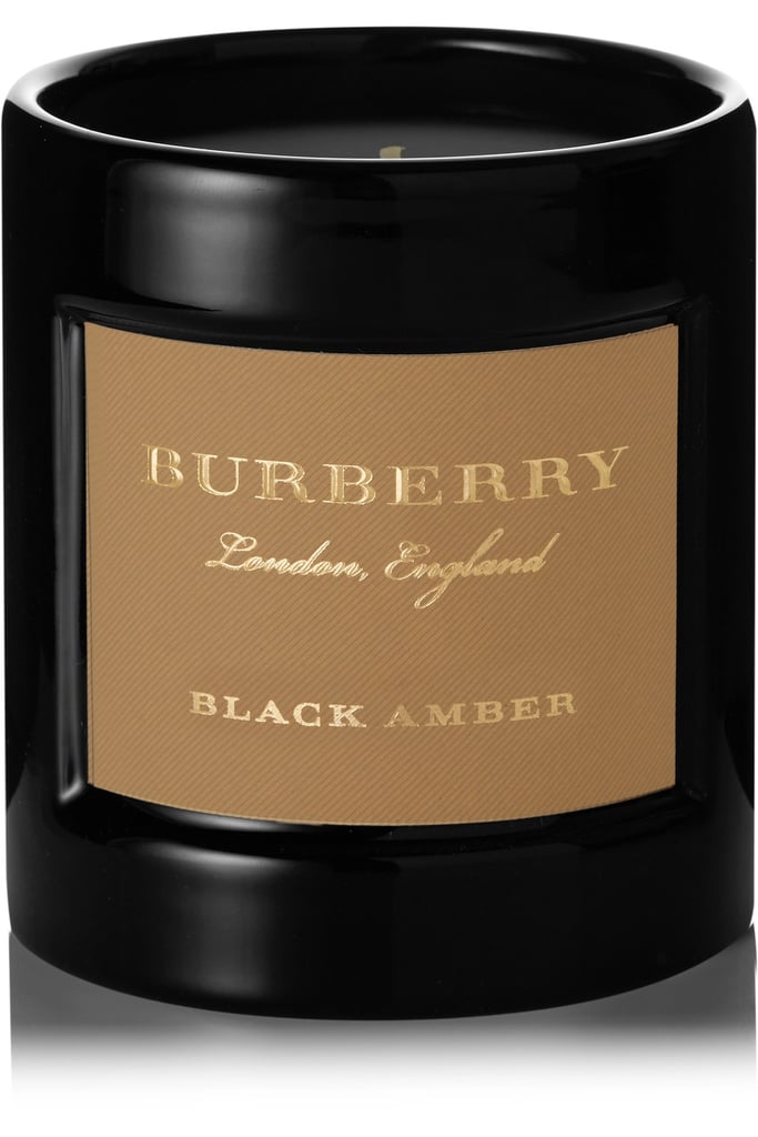 Burberry Beauty Black Amber candle ($95), with notes of vanilla, patchouli, and white musk.