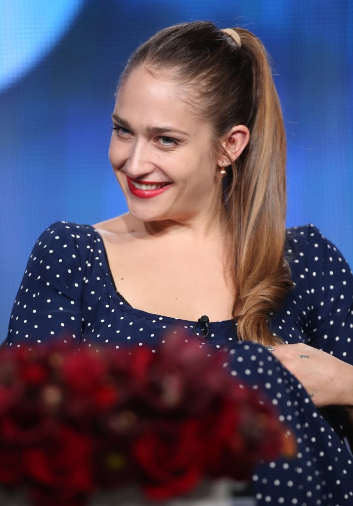Jemima Kirke gave a smirk while speaking about Girls.