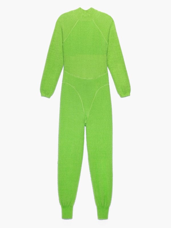 Savage X Fenty Fluff It Up Catsuit in Green