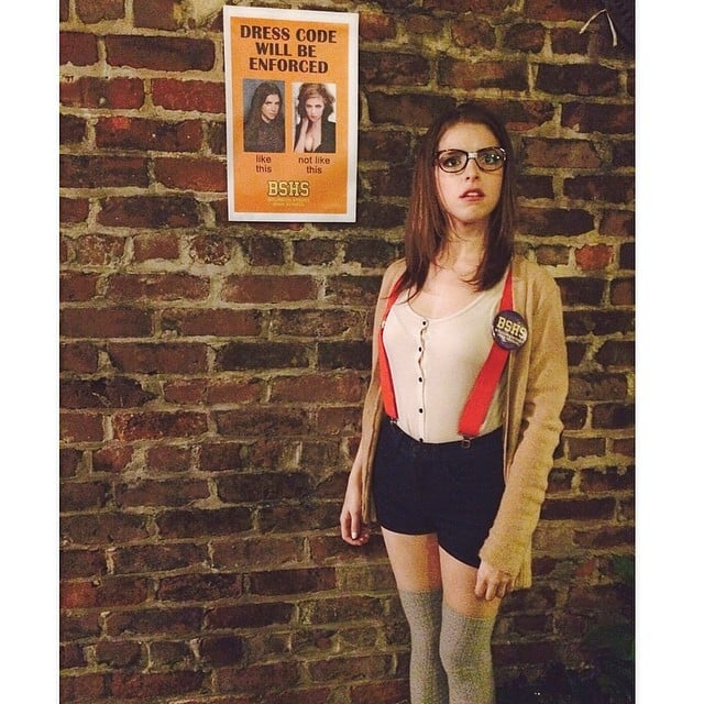 Anna Kendrick dressed up for a back-to-school party.
Source: Instagram user annakendrick47