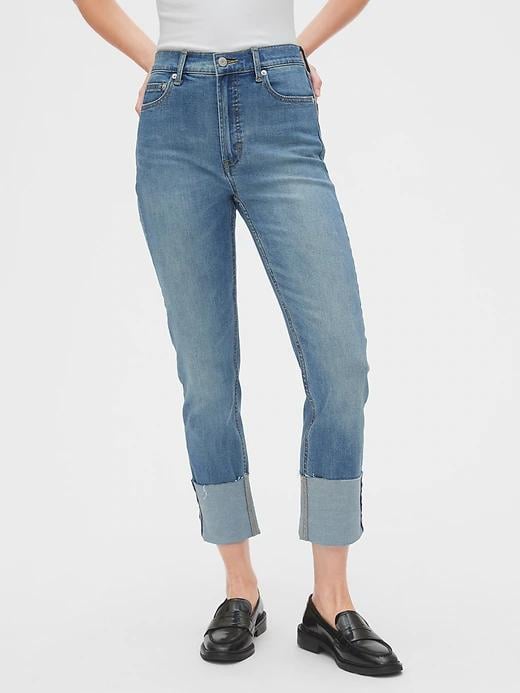 high rise cigarette jeans gap