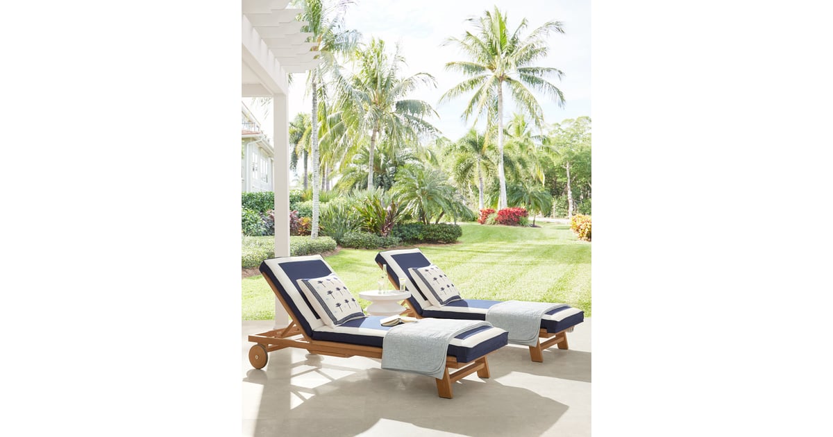 Best Overall Outdoor Chaise Lounge Serena & Lily Crosby Teak Chaise