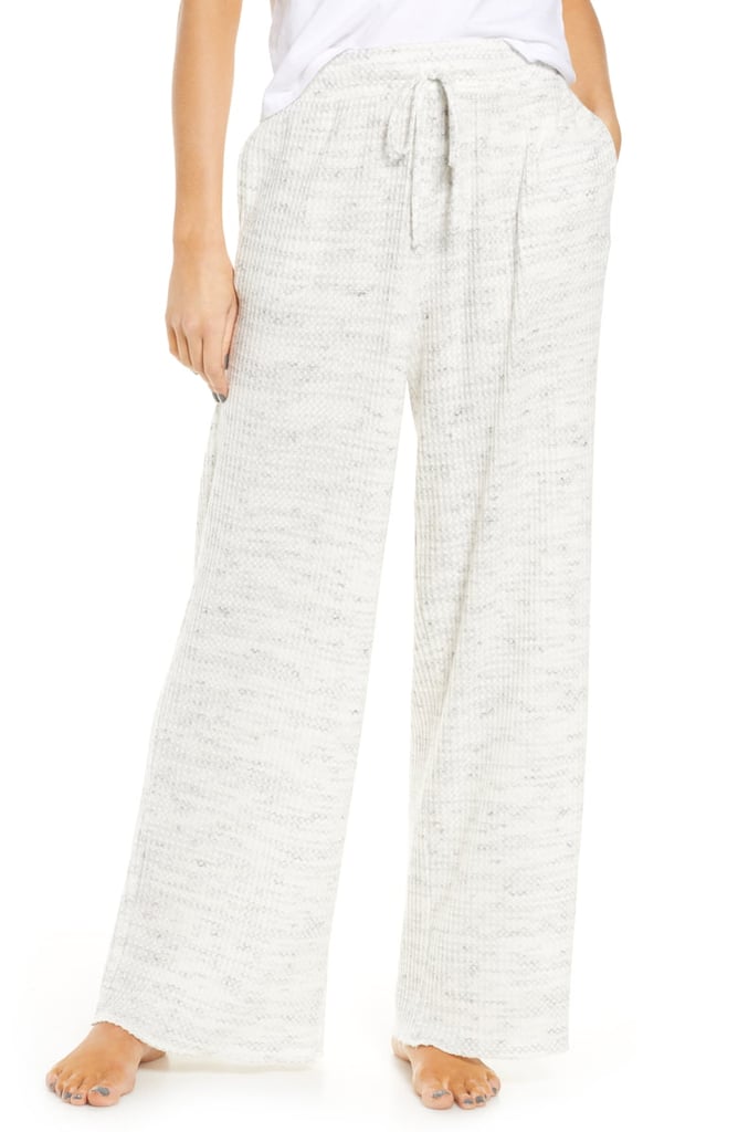 Socialite Waffle Knit Wide-Leg Lounge Pants