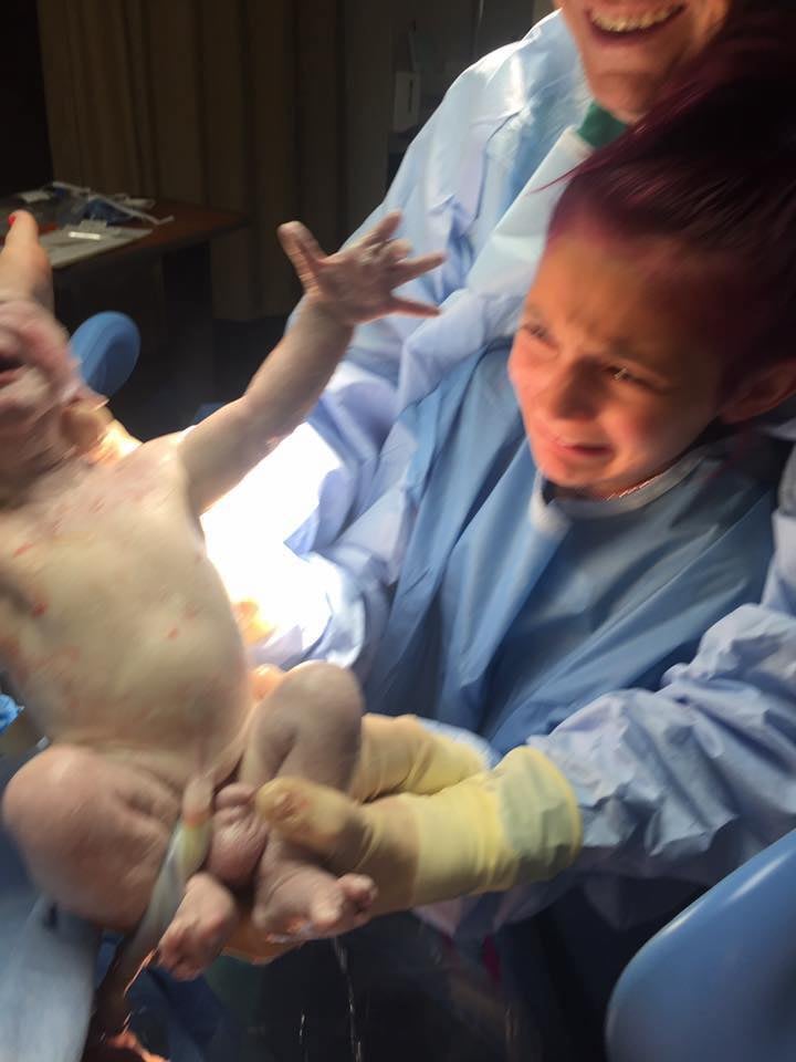 Photos of 12-Year-Old Girl Delivering Her Baby Brother