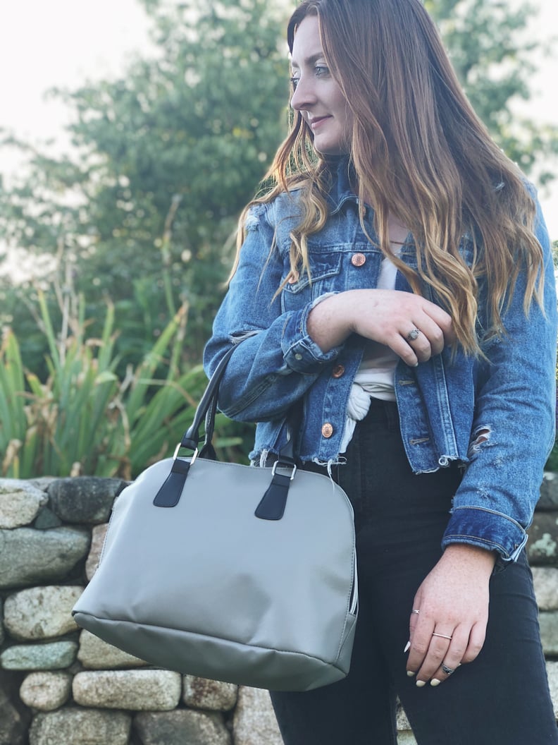 Grey Bowler Insulated Cooler Lunch Handbag