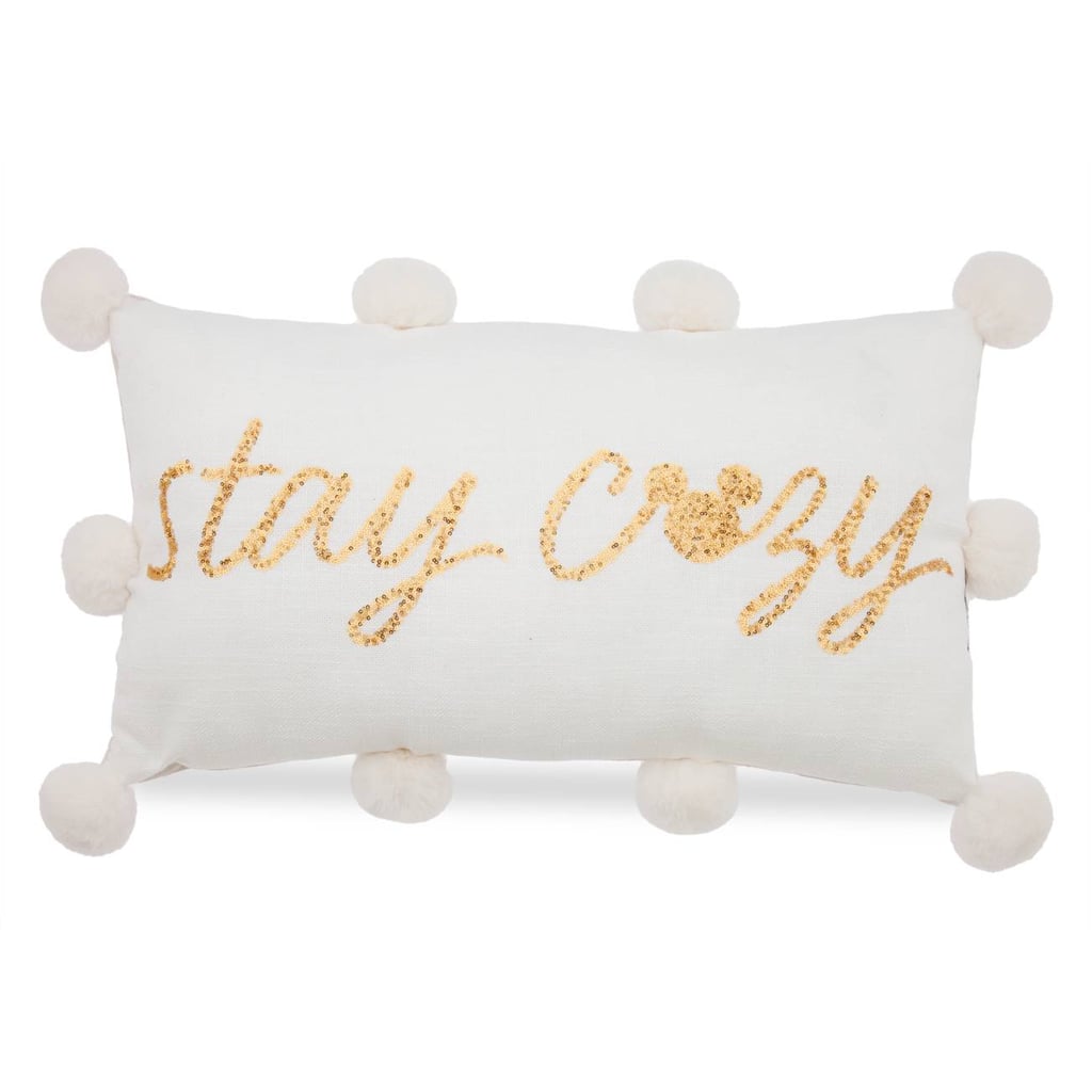 A Cozy Piece: Mickey Mouse Icon Pom Pom Throw Pillow