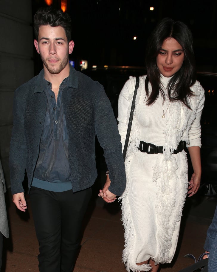 Priyanka Chopra White Dress With Nick Jonas
