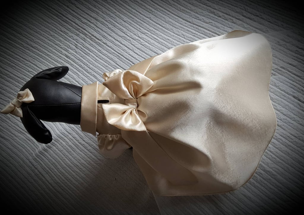 Snag a pretty Doggy Bridesmaid Dress ($80 and up) for your pup to wear on your special day!