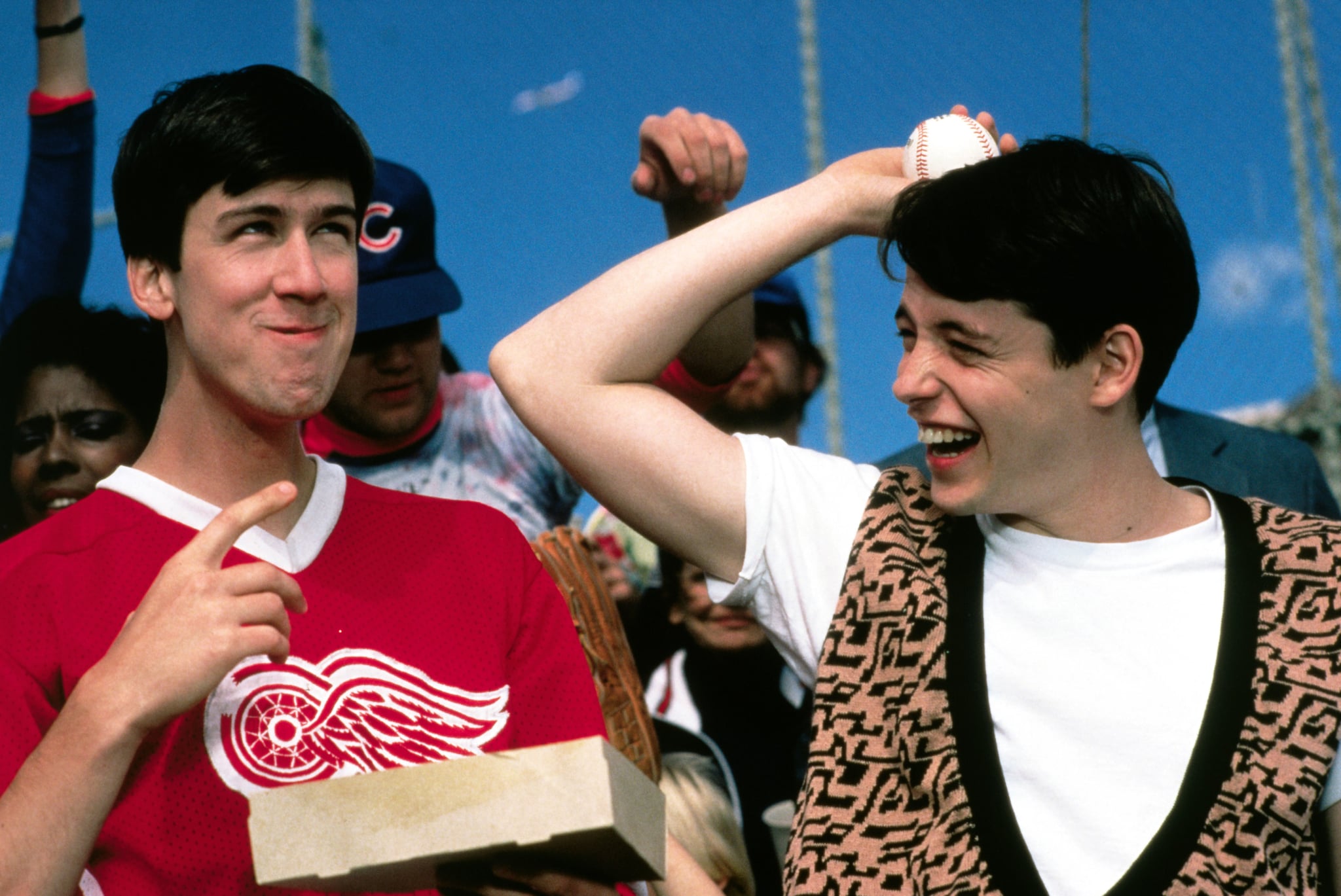 Ferris Bueller S Day Off Cast Reunion With Josh Gad Video Popsugar Entertainment