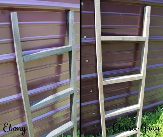 Etsy 3' Rustic Wooden Blanket Ladder
