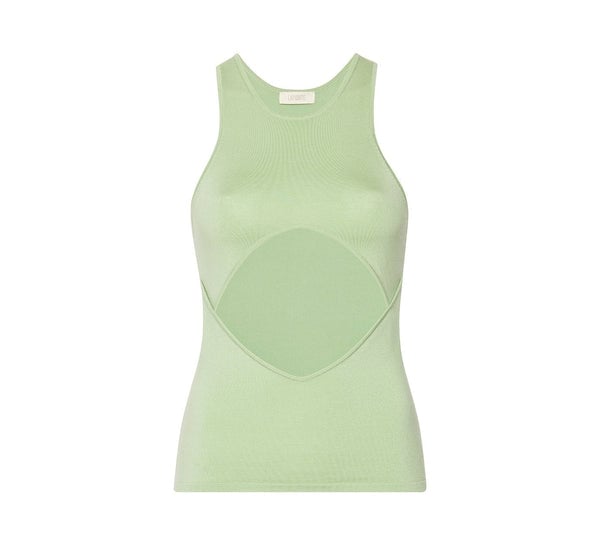 Lapointe Cashmere Silk Cutout Tank