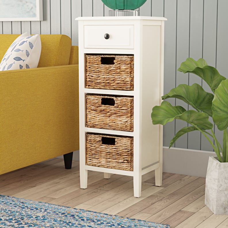 Santa Cruz Solid Wood End Table with Storage