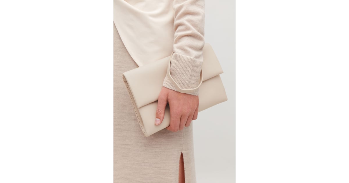 COS Leather Clutch With Card Slots Angelina Jolie Louis Vuitton Wristlet 2019 POPSUGAR