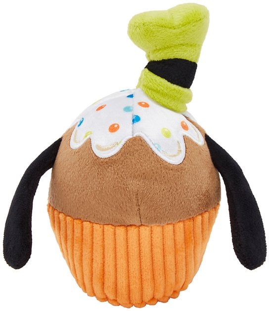 Goofy Cupcake Plush Squeaky Dog Toy