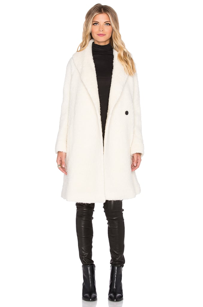 Vince Fuzzy Knit Boucle Coat ($825)