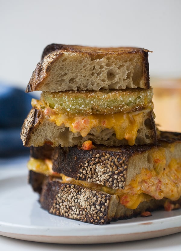 Fried Green Tomato and Pimento Cheese