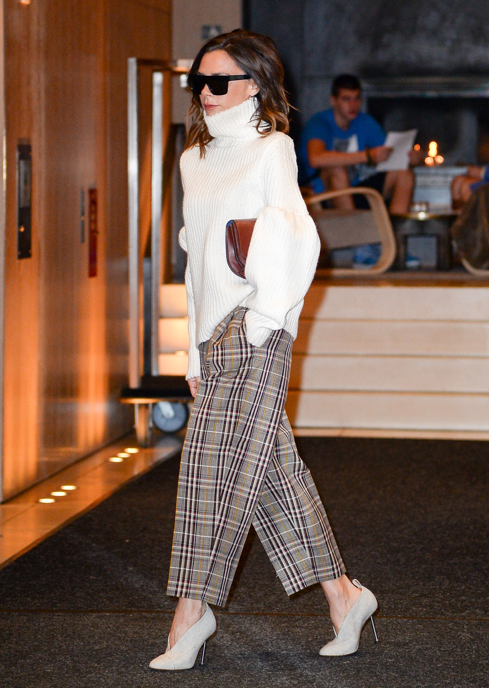 Victoria beckham plaid pants clearance