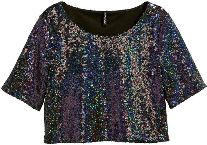 Sequined Crop Top ($25)