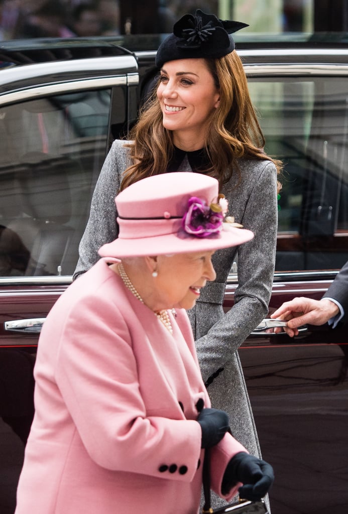 Kate Middleton Gray Coat Dress March 2019