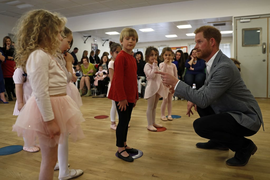 Prince Harry Visits Ballet Class South Ealing April 2019