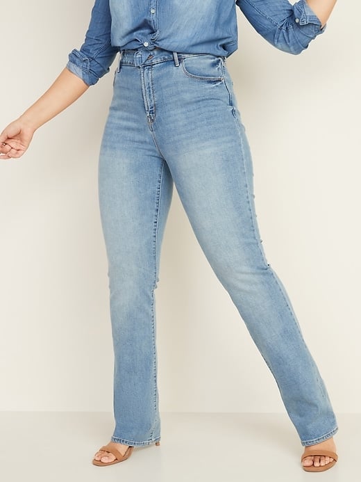 High-Waisted Kicker Boot-Cut Jeans For Women