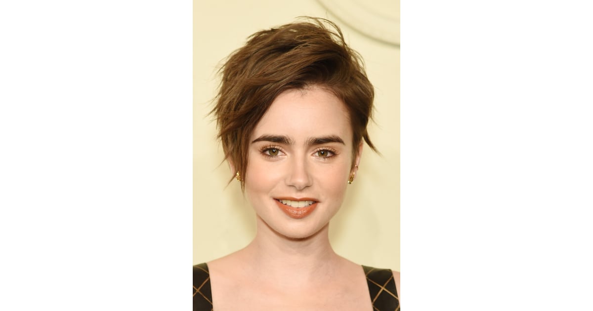 Spiked and Spicy | Lily Collins Best Red Carpet Beauty Looks | POPSUGAR ...