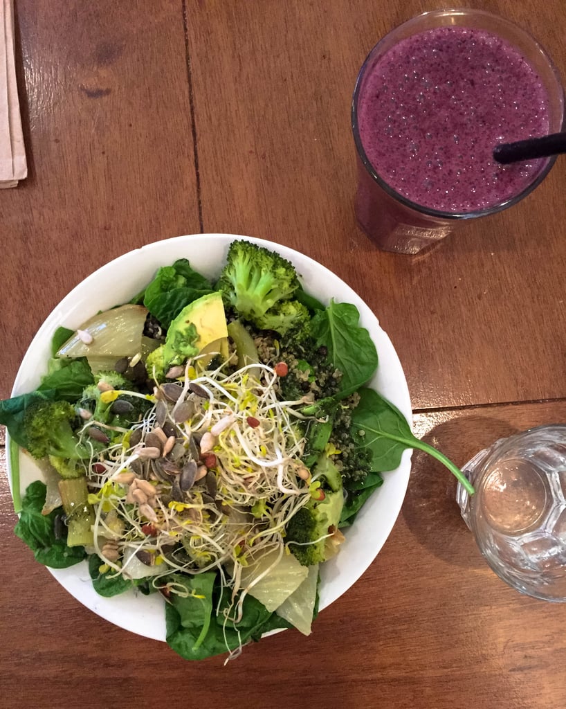 Can I get a kale yeah? Just one of these salads will make you feel like a lean, mean green machine. And the smoothies are pretty refreshing, too.