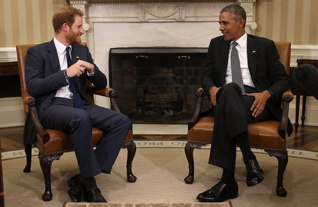 Prince Harry and Barack Obama Pictures