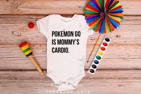 Funny Pokémon Go Baby Onesie