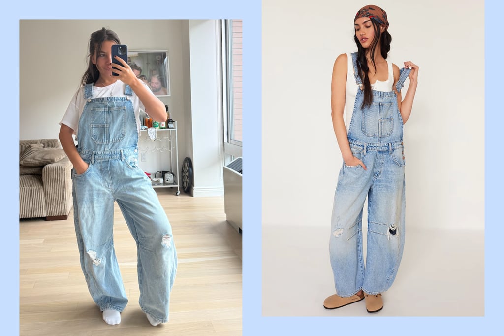I Tried Free People's Barrel Denim Overalls and I Can't Go Back to Regular Jeans
