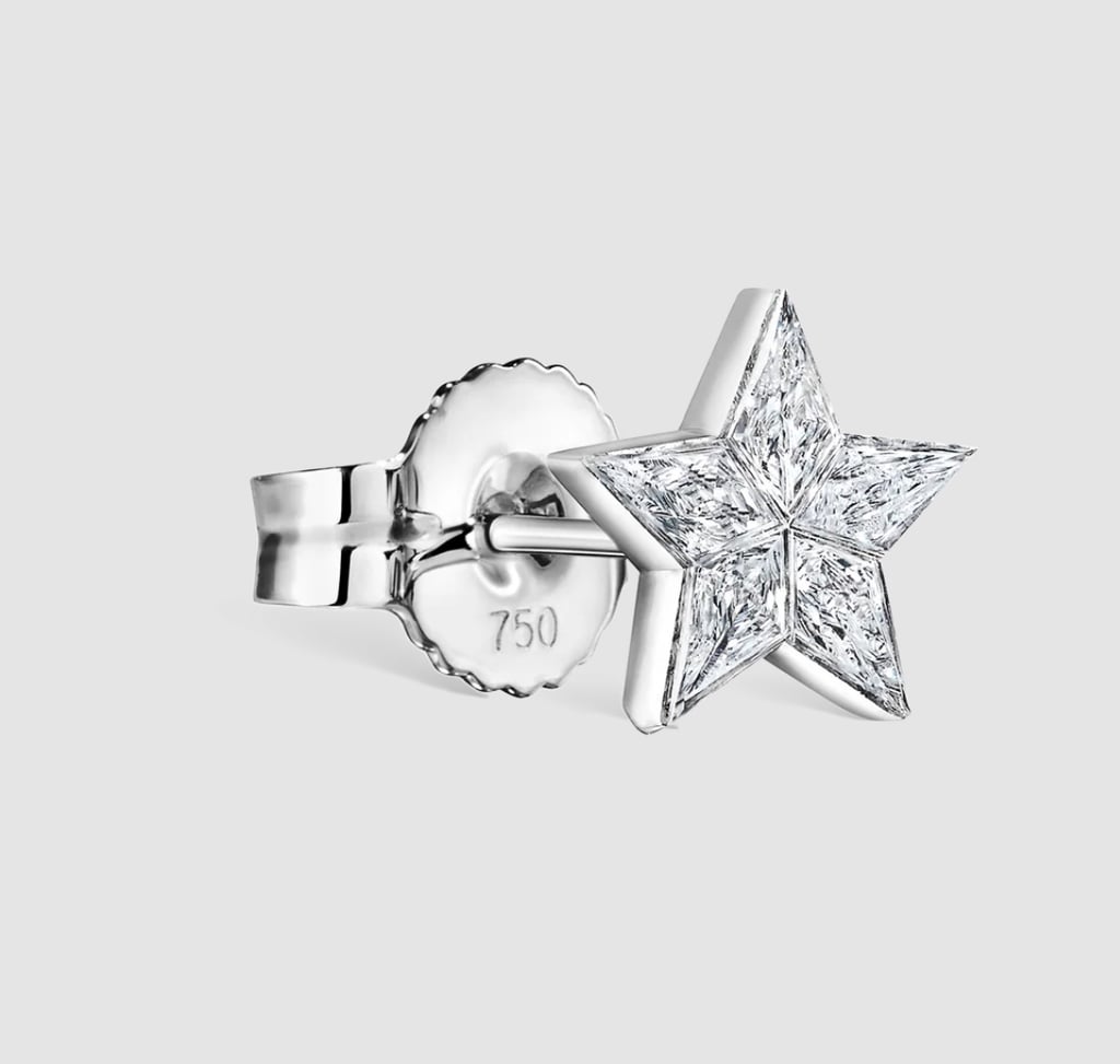 Maria Tash Invisible Set Diamond Star Stud Earring