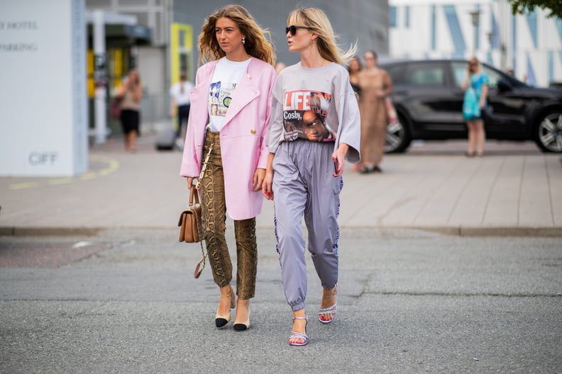 Give Track Pants and T-Shirts the Fashion Girl Treatment