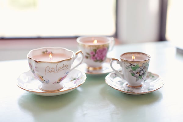 Vintage Candle Teacup DIY
