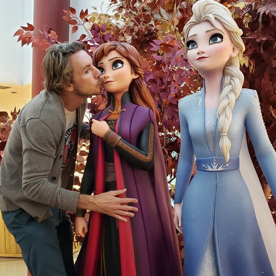 Dax Shepard Kissing Statue of Anna From Frozen 2