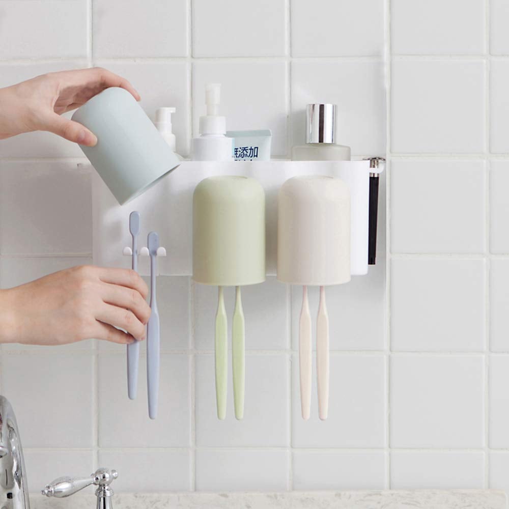 Leaflai Toothbrush Holders Wall Mounted Holder
