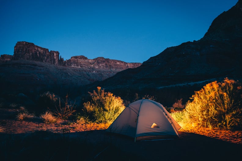 It's the best time for camping . . . even if things are stressful, being alone without distractions is a great way to reconnect.