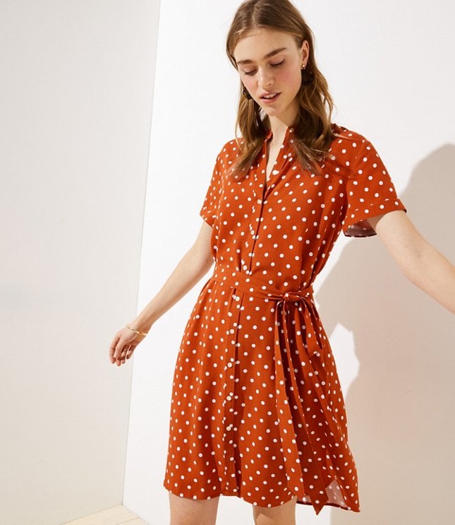 Loft polka 2025 dot dress