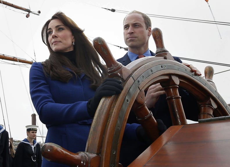 When Will and Kate Looked Like They Were Steering a Pirate Ship